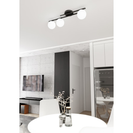 Lampa sufitowa KAIRO 3 BL OPAL 1446/3 EMIBIG