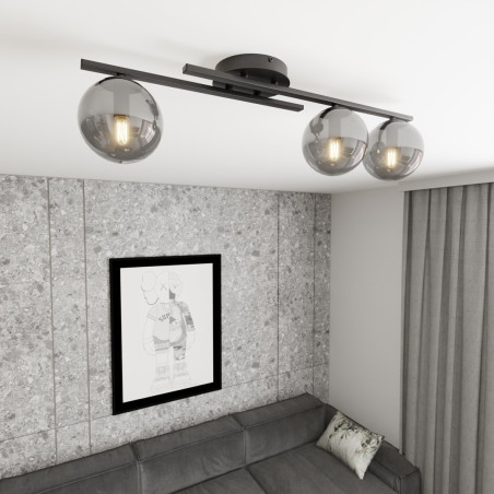 Lampa sufitowa KAIRO 3 BL GRAFIT 1447/3 EMIBIG