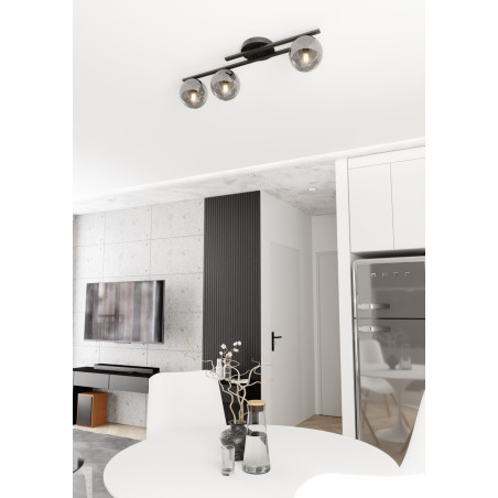 Lampa sufitowa KAIRO 3 BL GRAFIT 1447/3 EMIBIG