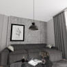 Lampa wisząca LUNARO 1S BL BLACK 1471/1S EMIBIG