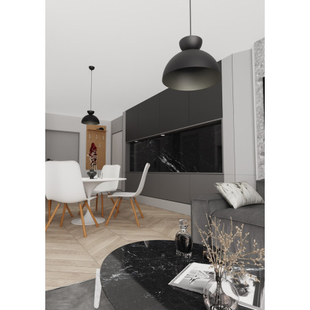 Lampa wisząca LUNARO 1S BL BLACK 1471/1S EMIBIG
