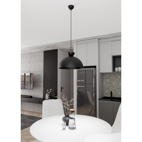 Lampa wisząca LUNARO 1L BL BLACK 1471/1L EMIBIG