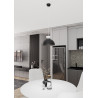 Lampa wisząca LUNARO 1S BL BLACK/WHITE 1472/1S EMIBIG