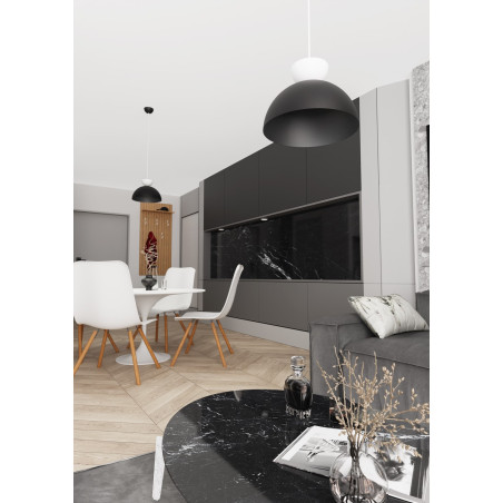 Lampa wisząca LUNARO 1S BL BLACK/WHITE 1472/1S EMIBIG