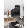Lampa wisząca LUNARO 1S BL BLACK/WHITE 1472/1S EMIBIG