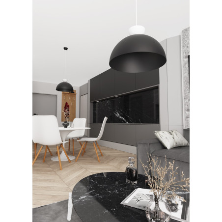 Lampa wisząca LUNARO 1L BL BLACK/WHITE 1472/1L EMIBIG
