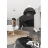 Lampa wisząca LUNARO 1L BL BLACK/WHITE 1472/1L EMIBIG