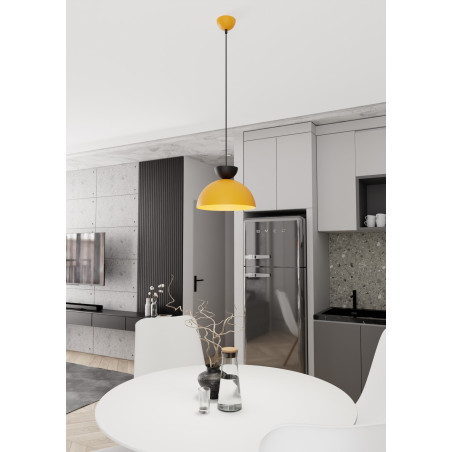 Lampa wisząca LUNARO 1S BL ORANGE 1474/1S EMIBIG