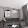 Lampa wisząca LUNARO 1L BL WHITE/BLACK 1475/1L EMIBIG