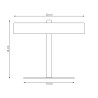 Lampka biurkowa NEMO LN2 WH 1456/LN2 EMIBIG