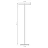 Lampa podłogowa NEMO LP3 WH 1456/LP3 EMIBIG
