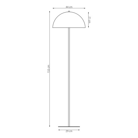 Lampa podłogowa MOGU LP1 OR 1458/LP1 EMIBIG