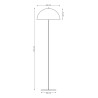 Lampa podłogowa MOGU LP1 OR 1458/LP1 EMIBIG