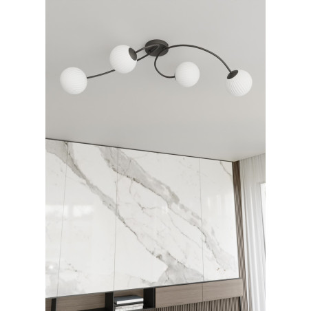 Lampa sufitowa VIBRA 4 BL OPAL 1398/4 EMIBIG