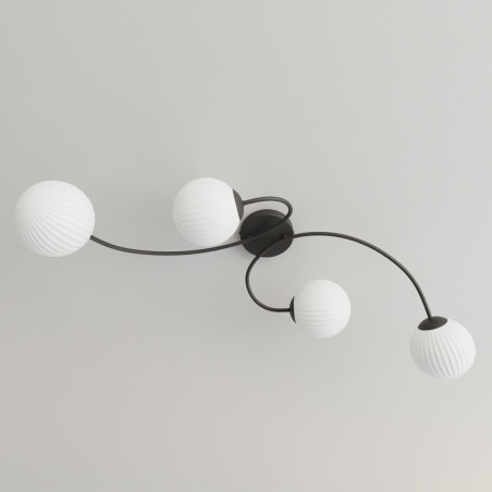Lampa sufitowa VIBRA 4 BL OPAL 1398/4 EMIBIG