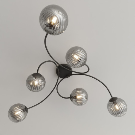 Lampa sufitowa VIBRA 6 BL GRAFIT 1399/6 EMIBIG
