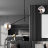 Lampa wisząca LINEAR 2 BLACK/GRAFIT 1167/2 EMIBIG