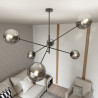 Lampa wisząca LINEAR 6 BLACK/GRAFIT 1167/6 EMIBIG