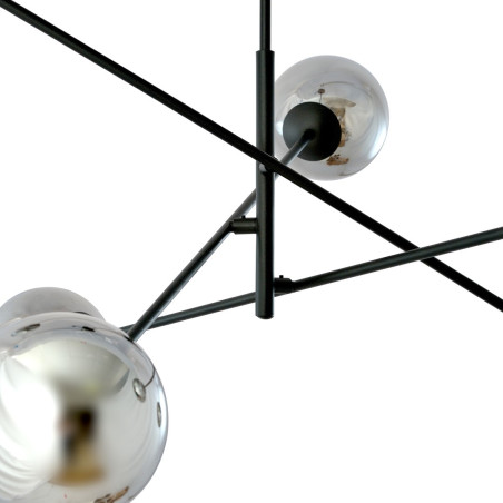 Lampa wisząca LINEAR 6 BLACK/GRAFIT 1167/6 EMIBIG