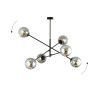 Lampa wisząca LINEAR 6 BLACK/GRAFIT 1167/6 EMIBIG