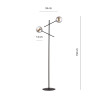 Lampa podłogowa LINEAR LP2 BLACK/GRAFIT 1167/LP2 EMIBIG