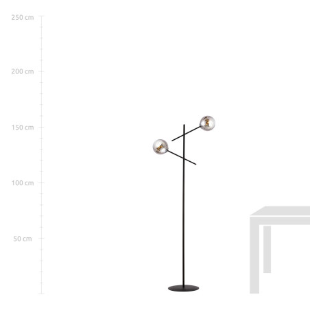 Lampa podłogowa LINEAR LP2 BLACK/GRAFIT 1167/LP2 EMIBIG