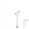 Lampa podłogowa LINEAR LP2 BLACK/GRAFIT 1167/LP2 EMIBIG
