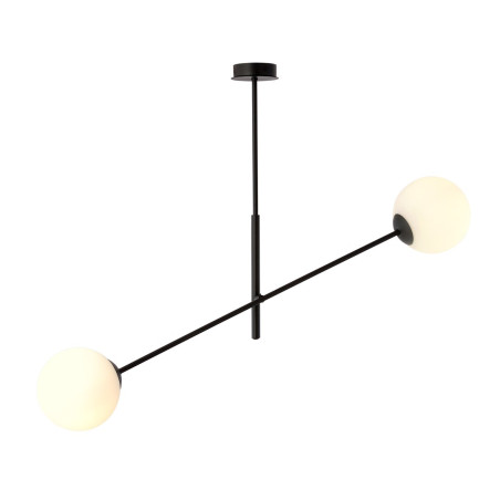 Lampa wisząca LINEAR 2 BLACK/OPAL 1169/2 EMIBIG