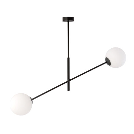 Lampa wisząca LINEAR 2 BLACK/OPAL 1169/2 EMIBIG