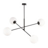 Lampa wisząca LINEAR 4 BLACK/OPAL 1169/4 EMIBIG