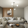 Lampa wisząca LINEAR 4 BLACK/OPAL 1169/4 EMIBIG