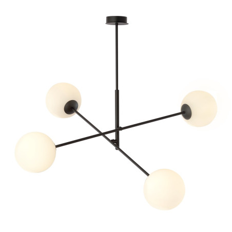 Lampa wisząca LINEAR 4 BLACK/OPAL 1169/4 EMIBIG