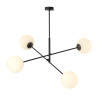 Lampa wisząca LINEAR 4 BLACK/OPAL 1169/4 EMIBIG