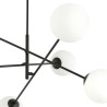 Lampa wisząca LINEAR 6 BLACK/OPAL 1169/6 EMIBIG