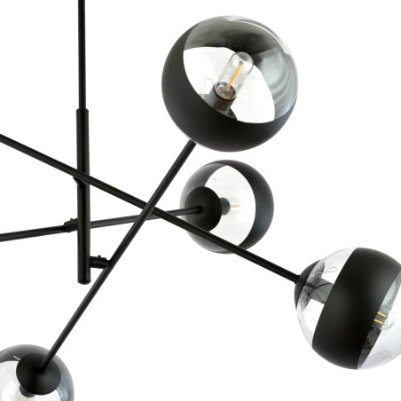 Lampa wisząca LINEAR 6 BLACK/STRIPE 1168/6 EMIBIG