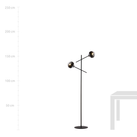 Lampa podłogowa LINEAR LP2 BLACK/STRIPE 1168/LP2 EMIBIG