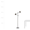 Lampa podłogowa LINEAR LP2 BLACK/STRIPE 1168/LP2 EMIBIG