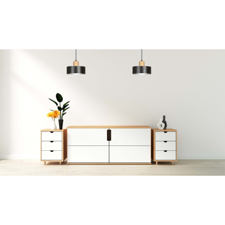 Lampa wisząca  TORIN 1 BLACK 1046/1 EMIBIG