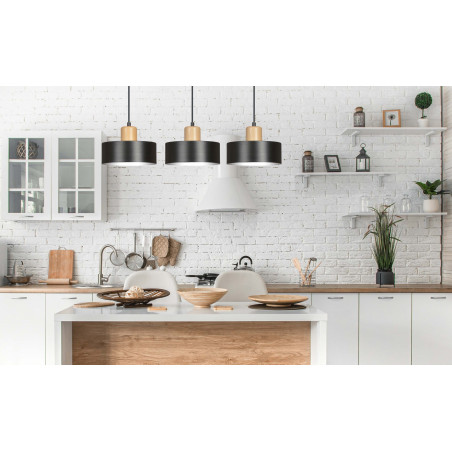 Lampa wisząca  TORIN 3 BLACK 1046/3 EMIBIG