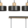 Lampa wisząca  TORIN 3 BLACK 1046/3 EMIBIG