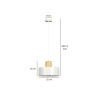 Lampa wisząca  TORIN 1 WHITE 1047/1 EMIBIG