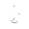 Lampa wisząca  TORIN 1 WHITE 1047/1 EMIBIG