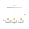 Lampa wisząca  TORIN 3 WHITE 1047/3 EMIBIG