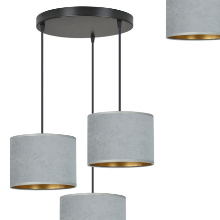 Lampa wisząca HILDE 3 BL PREMIUM GRAY 1050/3PREM EMIBIG