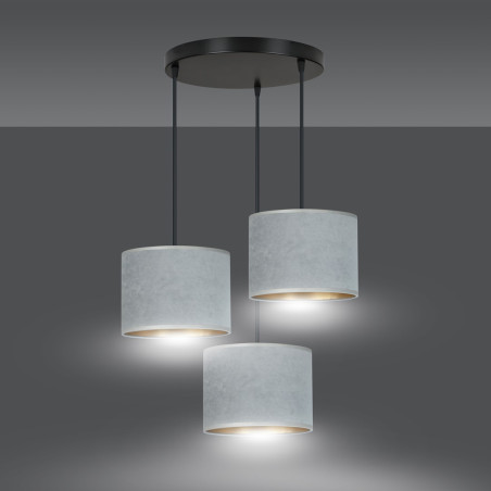 Lampa wisząca HILDE 3 BL PREMIUM GRAY 1050/3PREM EMIBIG