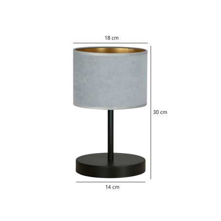 Lampka biurkowa  HILDE LN1 BL GRAY 1050/LN1 EMIBIG