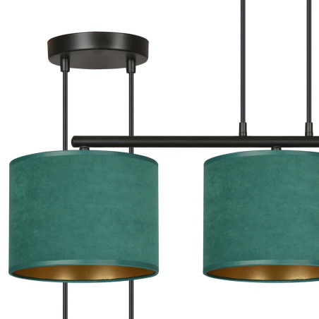 Lampa wisząca HILDE 3 BL GREEN 1051/3 EMIBIG