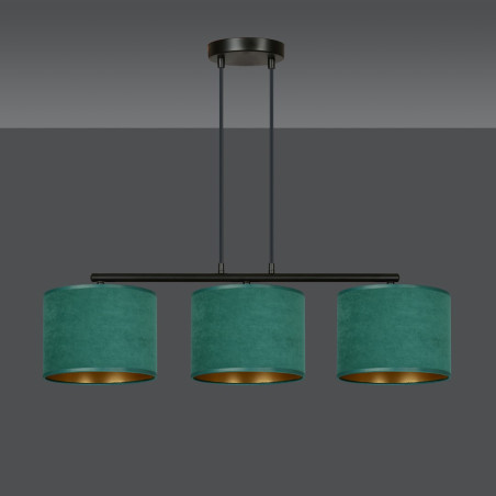Lampa wisząca HILDE 3 BL GREEN 1051/3 EMIBIG