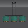 Lampa wisząca HILDE 3 BL GREEN 1051/3 EMIBIG