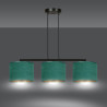 Lampa wisząca HILDE 3 BL GREEN 1051/3 EMIBIG